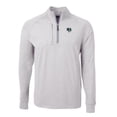 thumbnail image 2 of Men's Cutter & Buck  Heather Gray Gwinnett Stripers Adapt Eco Knit Heather Big & Tall Quarter-Zip Pullover Top, 2 of 3