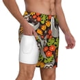 thumbnail image 3 of Balery Sloth on the Branch Mens Swim Trunks Swim Shorts for Men Quick Dry Inseam Beach Shorts with Compression Liner Pocket-Large, 3 of 9
