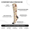 thumbnail image 2 of Pofeuu Cute Bee Honey Jar Hive Bear Print Compression Socks for Women & Men Circulation - Best Support for Nurses,Running,Athletic,Sports, 2 of 7