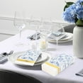 thumbnail image 5 of 50 Pcs Blue White Floral Guest Napkins Chinoiserie Flower Bird Disposable Napkins Foil Gold Lined Dinner Hand Paper Napkins for Bathroom Spring Summer Party Table Supplies, 5 of 14