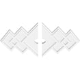 thumbnail image 2 of 22"W x 14 5/8"H x 2"ID x 6 3/4"C x 1"P Zoe Architectural Grade PVC Contemporary Ceiling Medallion, Two Piece, 2 of 11