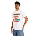 thumbnail image 5 of DJH Apparel | Miami: I LOVE MY TEAM Sports Unisex T-shirt, 5 of 6