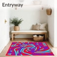 thumbnail image 3 of ODIKA 4'x6' Machine Washable Non-Slip Area Rug, Classroom Reading with Phonetic Symbol Learning Graphics High Traffic Rug, Red, 693995, 3 of 5