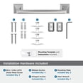thumbnail image 4 of Amerock Mulholland Chrome 9 inch (229mm) Towel Bar, 4 of 6