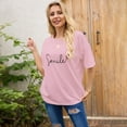thumbnail image 3 of T-shirt à Col Rond pour Femmes Demi-Compression Manches Longues Imprimé Lettre Mode T-Shirt Manches Longues Confort, 3 of 7