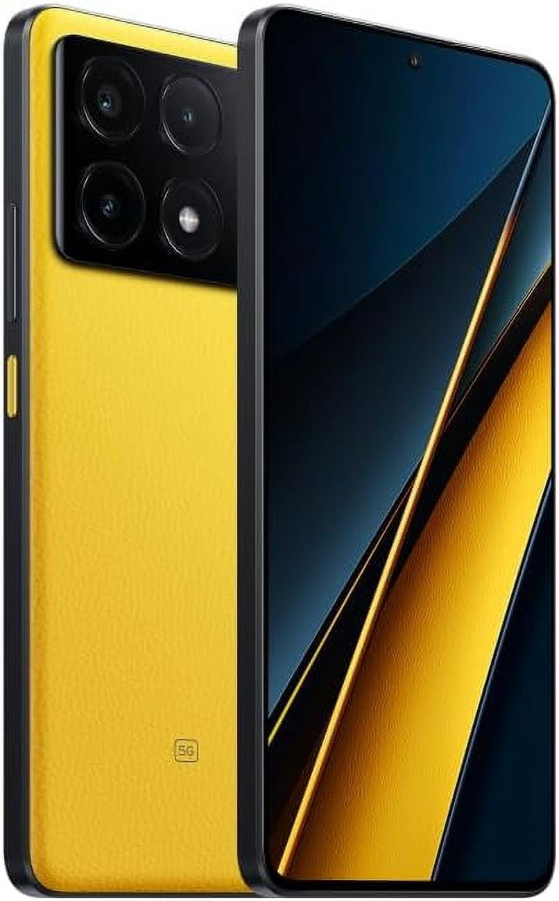 Xiaomi Poco X6 Pro 5G Global Unlocked GSM (512GB+12GB) 6.67" AMOLED 64MP Camera (T-Mobile Mint Tello & Global) Yellow
