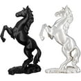 thumbnail image 4 of Abstract Horse Sculpture Resin Figurine - Indoor Desktop Decorative Collection Ornament(LR White 1 PCS), 4 of 6