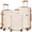 Beige, variant on SANOPY 20"+24"+28" ABS Spinner Suitcases， Silent 360° Wheels, Ergonomic Handles