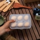 thumbnail image 5 of Estuche portátil para 6 huevos | Contenedor de almacenamiento a prueba de golpes para camping, senderismo y pícnic | Caja protectora de plástico blanco para huevos, 5 of 6