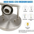 thumbnail image 4 of MingBright 3 Lights Vanity Light Fixture, 24 Inch Modern Crystal, Wall Lighting, Bedroom Vanity Light, Dual-Mount Vanity Fixtures for Room, Makeup Waterproof Light Mirror Front LED Lamp, 4 of 11