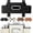 Black, variant on 4 in 1 Multifunctional Car Backseat Organizer & Storage Box, Automotive Seat Back Organizer with Tissue Box, 2 Cup Holders, Phone Stand & Hooks