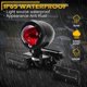 thumbnail image 3 of Luz Trasera de Motocicleta CHAO 12 V Rojo con Soporte de Matrícula Negro para Harley Bobber Chopper Cruiser Dyna Glide Sports, 3 of 5