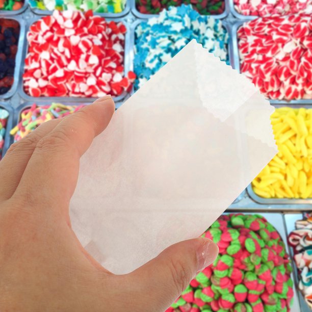 unbranded 100Ud Bolsas De Papel Para Pan Bolsa De Embalaje Con Triple Para Almacenamiento Y Repostería