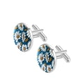 thumbnail image 2 of Daisy Elegant Stainless Steel Cuff Links Set for Formal Attire, Made of stainless steel, and Suitable for Business and Formal Events, 2 of 6