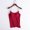 ZC-Red, variante sur Aboser Débardeurs à Soutien-Gorge Intégré pour Femmes, Camisole de Yoga d'Entraînement, Col Ras du Cou, Sans Manches, Camisoles Décontractées Unies, Chandail de Base, Grande Taille, Gilet d'Entraînement Rembourré en Coton