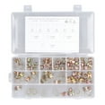 thumbnail image 1 of 100PCS Spring Hose Clamps Manganese Steel Color Galvanizing Spring Clip Pipe Clamp Assortment Kit, 1 of 5