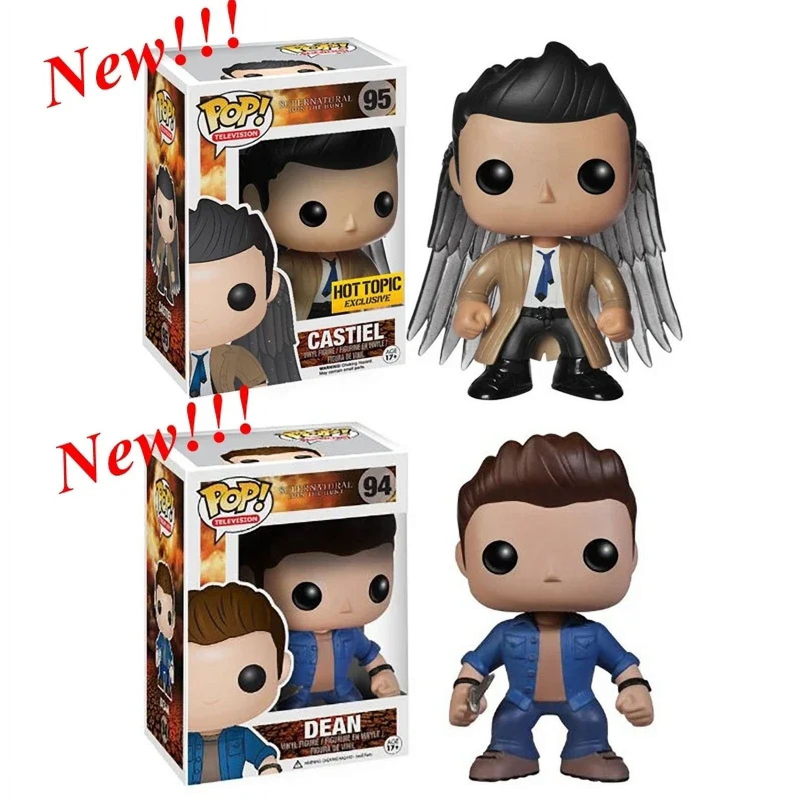 FUNKO POP Supernatural Sam 93 Dean 94 Castiel Wings Blood Castiel