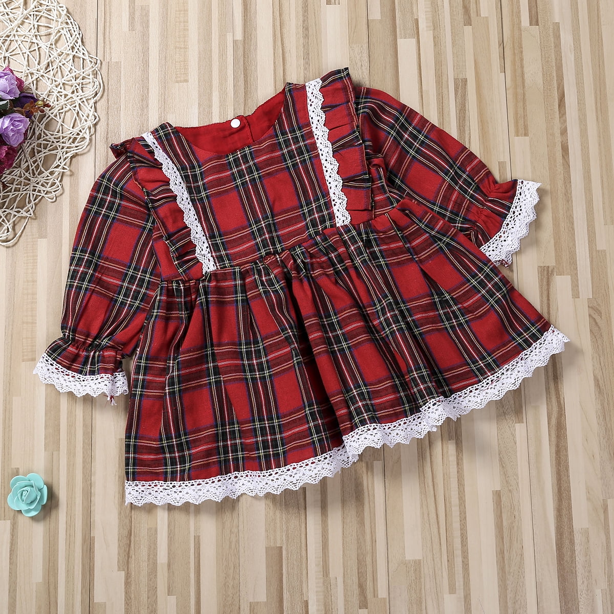 Baby girl red plaid sale