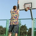 thumbnail image 5 of Naloa Butterfly 3 Basketball Jersey Reversible Men's Mesh Athletic Sports Shirts Training Practice S-4XLX-Large, 5 of 6