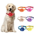 thumbnail image 2 of Lomubue Dog Collar Adjustable Buckle Design Fake Leather Rose Flower Decor Pet Dog Neck Strap Daily Collocation, 2 of 10
