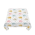 thumbnail image 5 of Wukai Little Elephant Waterproof Tablecloth for Kitchen Dining, Fits Square Tables for 2-4 Seats -60"x60", 5 of 7
