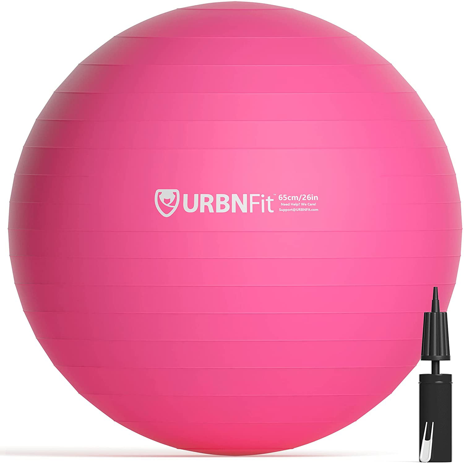 AntiBurst Swiss Balance Ball w/ Pump Fitness Ball Chair for Office URBNFit Exercise Ball Yoga Ball for Workout Pregnancy Stability Home Gym 