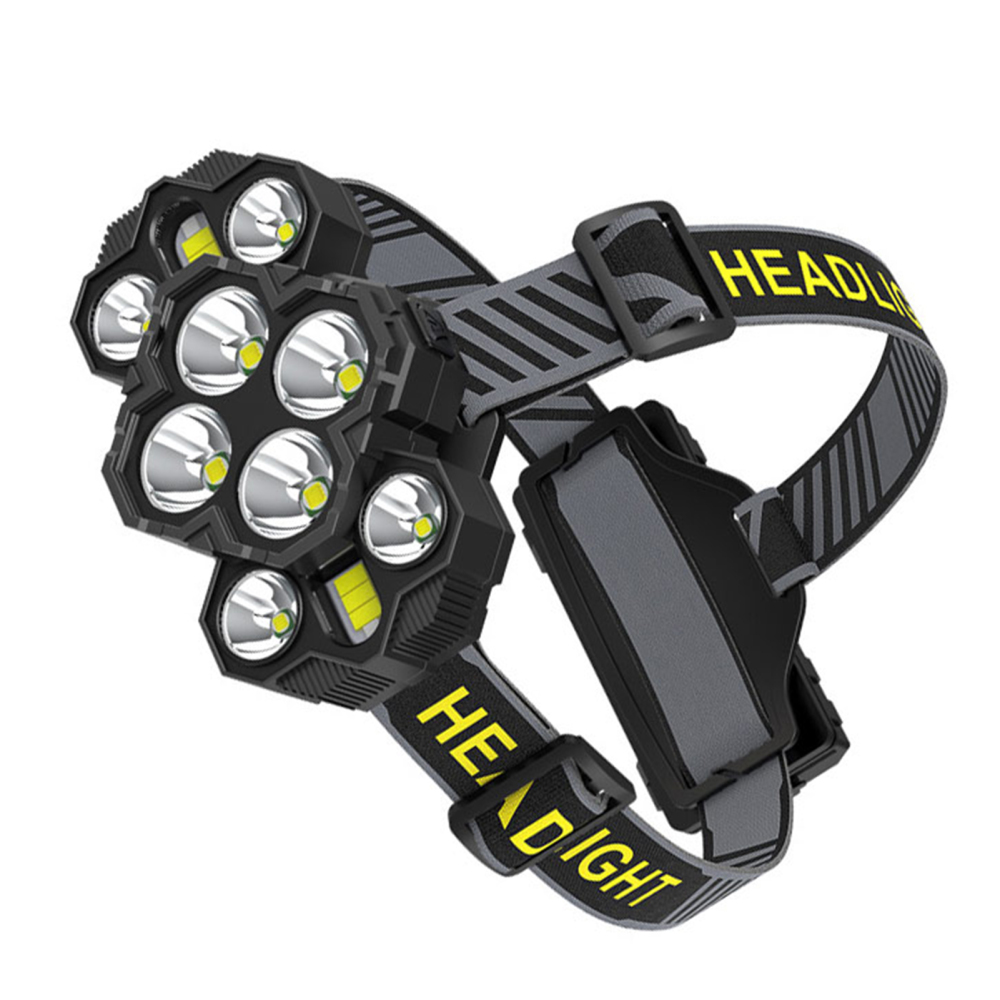 10-Core LED right Head Lamp Waterproof Adjustable Lighting Angle Camping Light for Camping Hiking Traveling