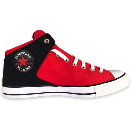 

Converse High Top Sneaker 11.5 Black Red White