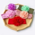 thumbnail image 3 of Yoyauz Baby Flower Headband, Nylon Baby Girl Headband Soft Headband Baby Girl Accessory for Newborn Toddlers, 3 of 5
