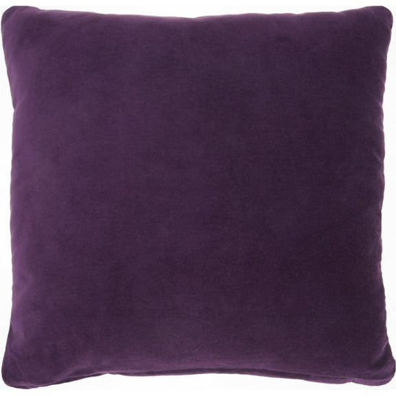 Purple Velvet Modern Throw Pillow