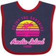 thumbnail image 3 of Inktastic Summer Enjoy the Sunshine Amelia Island Florida in Pink Boys or Girls Baby Bib, 3 of 4