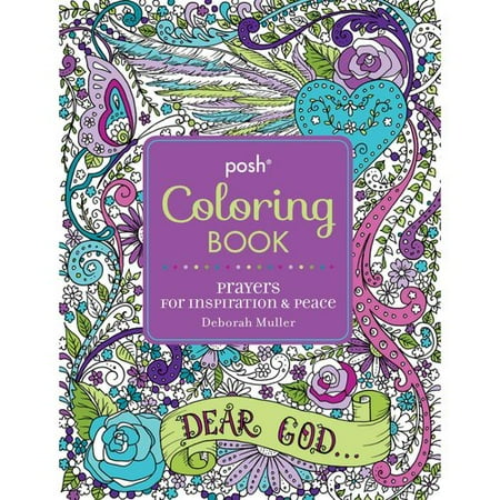 Posh Adult Coloring Book Prayers For Peace Amp Inspiration