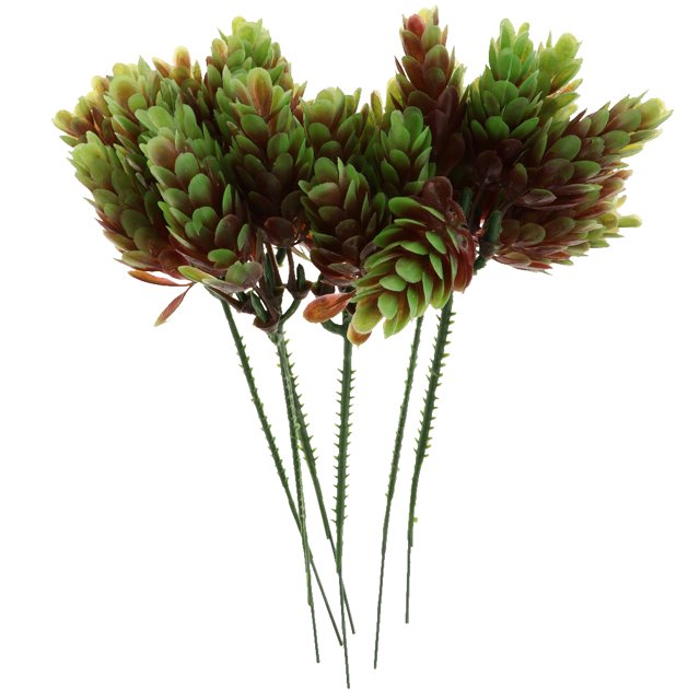 Paquete 6 Plantas De eucalitto Plástico Artificial Nueces De Pino Falsas Flores Hojas home and garden Decoración De segundo BLESIY Decoración de plantas artificiales