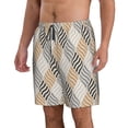 thumbnail image 2 of Kdxio Geometric Pattern Mens Casual Shorts - Drawstring Summer Beach Sports Shorts for Men, 2 of 9