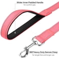 thumbnail image 3 of LAICAIW 4FT Reflective Dog Leash with Soft Padded Handle for Training,Walking Lead for Medium & Small Dogs,3/4 Inch Wide,Neon Pink, 3 of 6