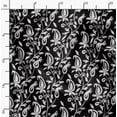 thumbnail image 3 of Soimoi Black Fabric - By the Yard - 54 Inch Wide - Ikat Floral Illusion - Timeless Ikat Patterns on a Stylish Panel Print Printed Fabric, 3 of 6