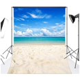 thumbnail image 2 of BSDHOME Polyester 5x7ft la Mer Plage Décors de Photos Studio Accessoires de Studio, 2 of 3