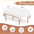 thumbnail image 2 of GHSDFBB Disposable Plastic Tablecloths, 2 Pack Party Rectangle Tablecloths, 54"x108" Rose Gold Dot Confetti Rectangular Table Covers for Picnic Weddings Birthday Parties Thanksgiving Christmas, 2 of 7