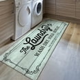 thumbnail image 5 of Findosom 20"x60" Farmhouse Laundry Room Runner Rug,Non Slip Heavy Duty Rubber Backing Washable Runner Rugs for Kitchen Floor Laundry Room Bathroom Hallway Entryway Area Rugs,Blue, 5 of 5