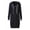 Black, variant on Women Casual Full Zip Up Plush Hoodie Loose Fit Sweatshirt Long Sleeve Jacket with Pockets