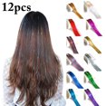 thumbnail image 1 of 12 Pcs Extensions de Cheveux Assorties Étincelantes en Guirlande Synthétique, 1 of 10