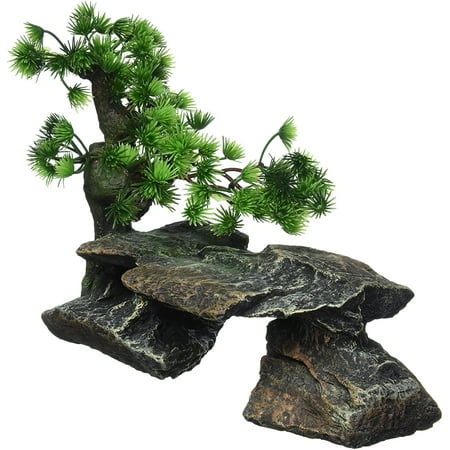 UPC: 0030172072048 | Penn-Plax Bonsai Tree on Rocks Style 1 Aquarium Decor