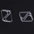 thumbnail image 3 of 8 Pcs Home Clear Plastic 20mm-35mm Desk Table Cloth Clips, 3 of 6