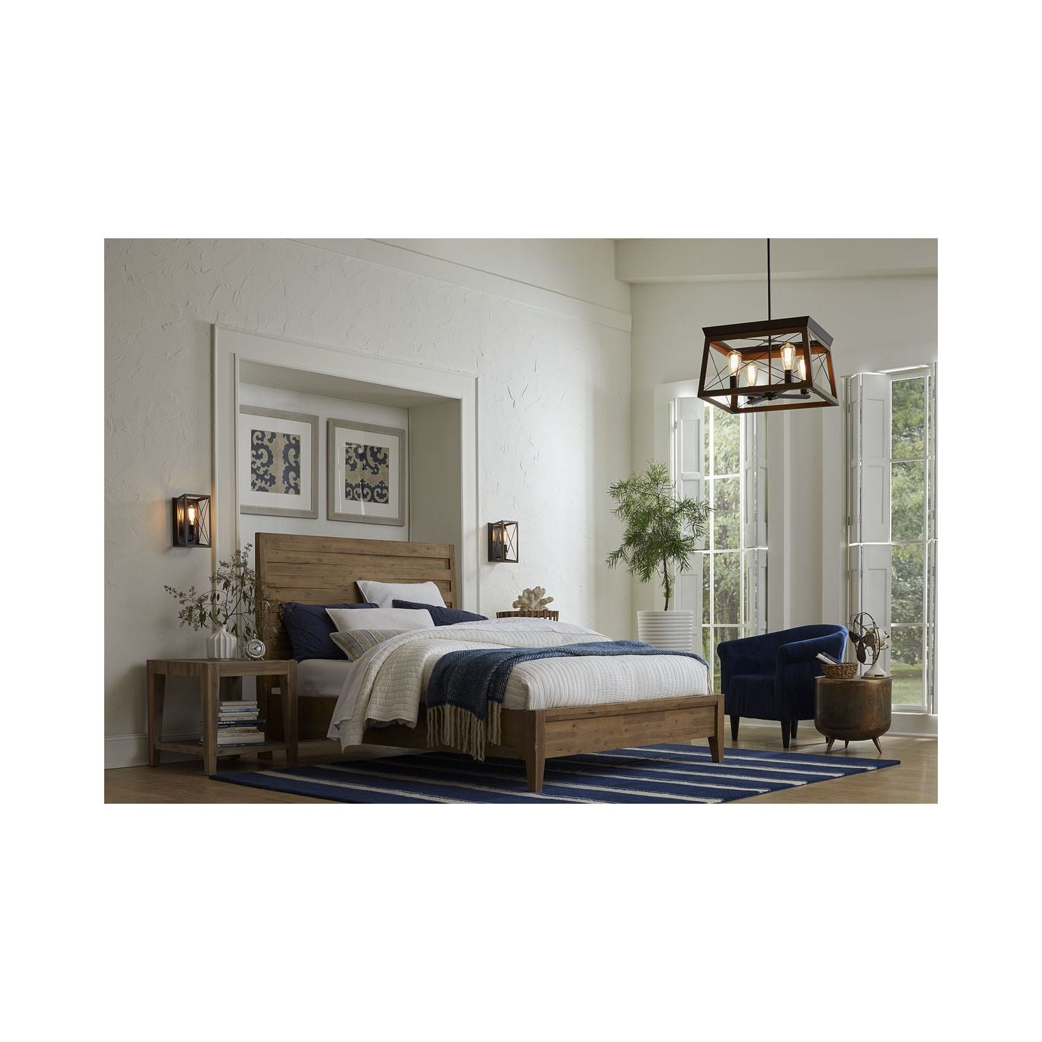 Briarwood Collection Four-Light Antique Bronze Coastal Chandelier Light