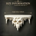 thumbnail image 5 of Halloween Skull Wall Shelf for Spooky Home Decor, Gothic Wall Mounted Floating Shelves with Dripping Design, Plastic Display Rack for Bedroom Living Room 8.6 Inch, 5 of 8