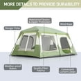 thumbnail image 5 of Ktaxon 10-Person Instant Cabin Tent Perfect for Outdoor Adventures, Picnics, Camping, and Gatherings with Friends Green, 5 of 9