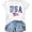 B6-White, variant on American Flag Shirts for Women 4th of July T-Shirt USA Print Patriotic Shirt Stars and Stripes Freedom Graphic Tees Large