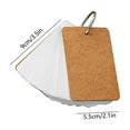 thumbnail image 3 of Lilixerw White Blank Customizable Index Flash Study Note Card Pad Kraft Paper with Binder Ring,Easy Flip DIY Greeting Card,Available Study Cards, 3 of 7