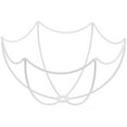 thumbnail image 4 of Wire Lamp Shade Frame White Iron Scallop Dome DIY Accessory, 4 of 6