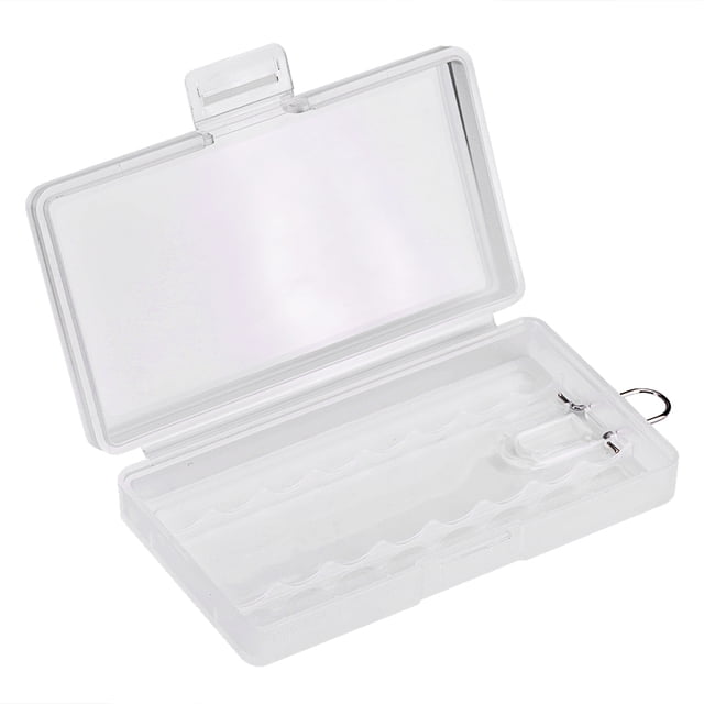 Batteries Storage Box, Portable Batteries Case, Light Weight Compact Size Easy To Store 5PCS Transparent For Home AAA Battery Dorm Room Office